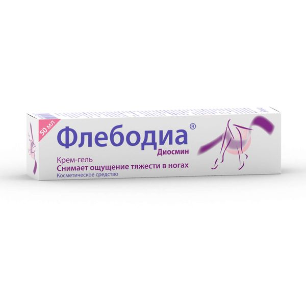 Крем-гель для ног Флебодиа 50мл Крем-гель для ног Флебодиа 50мл