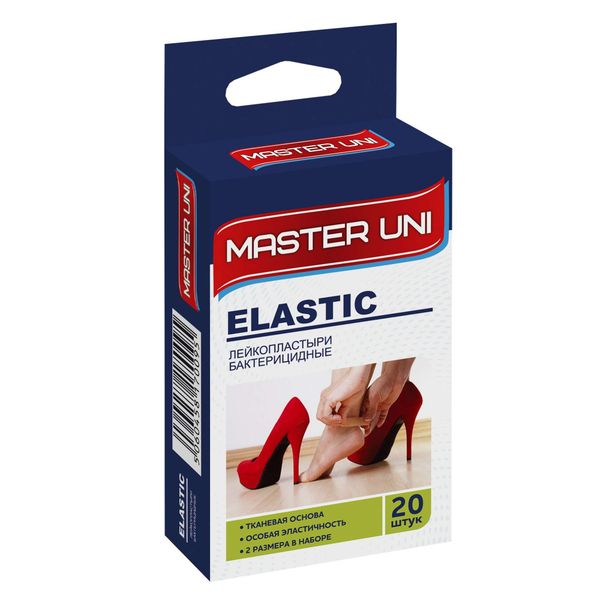 Пластырь бактерицидный на тканевой основе Мастер Юни Elastic 20 шт. Пластырь бактерицидный на тканевой основе Мастер Юни Elastic 20 шт.