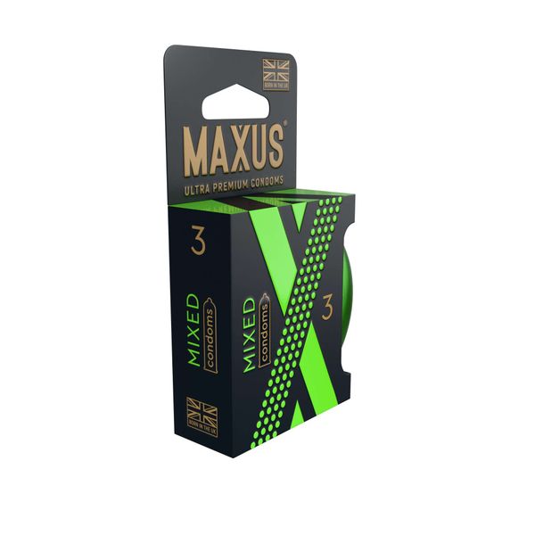 Презервативы гладкие и текстурированные Mixed Maxus/Максус 3шт фото №3 Презервативы гладкие и текстурированные Mixed Maxus/Максус 3шт фото №3