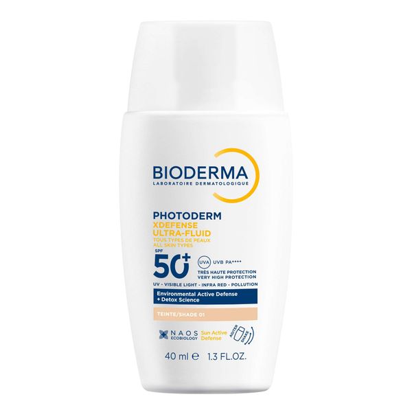 Флюид солнцезащитный для всех типов кожи лица SPF50+ Xdefense Photoderm Bioderma/Биодерма фл. 40мл тон Очень светлый Флюид солнцезащитный для всех типов кожи лица SPF50+ Xdefense Photoderm Bioderma/Биодерма фл. 40мл тон Очень светлый