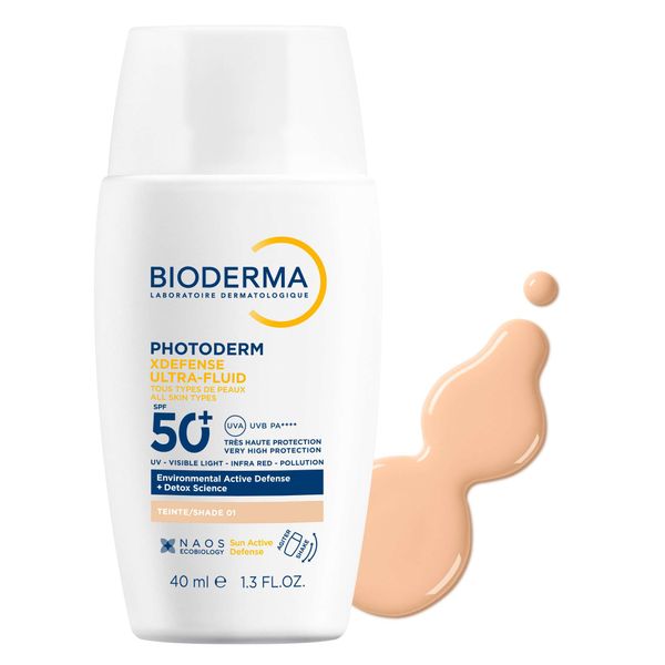 Флюид солнцезащитный для всех типов кожи лица SPF50+ Xdefense Photoderm Bioderma/Биодерма фл. 40мл тон Очень светлый фото №3 Флюид солнцезащитный для всех типов кожи лица SPF50+ Xdefense Photoderm Bioderma/Биодерма фл. 40мл тон Очень светлый фото №3