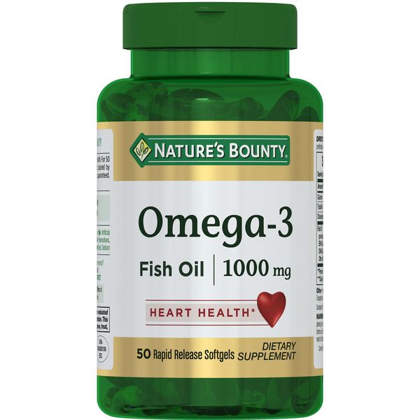 Рыбий Жир Омега-3 Nature's Bounty/Нэйчес баунти капсулы 1000мг 50шт Рыбий Жир Омега-3 Nature's Bounty/Нэйчес баунти капсулы 1000мг 50шт