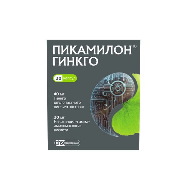Пикамилон Гинкго капсулы 40мг+20мг 30шт фото №5 Пикамилон Гинкго капсулы 40мг+20мг 30шт фото №5