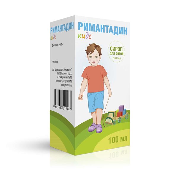 Римантадин Кидс для детей сироп 2мг/мл 100мл фото №2 Римантадин Кидс для детей сироп 2мг/мл 100мл фото №2