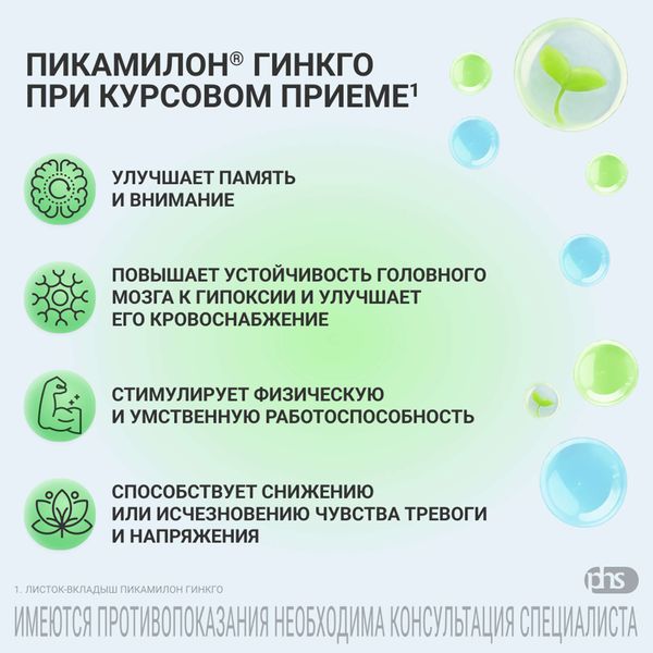 Пикамилон Гинкго капсулы 40мг+20мг 90шт фото №2 Пикамилон Гинкго капсулы 40мг+20мг 90шт фото №2