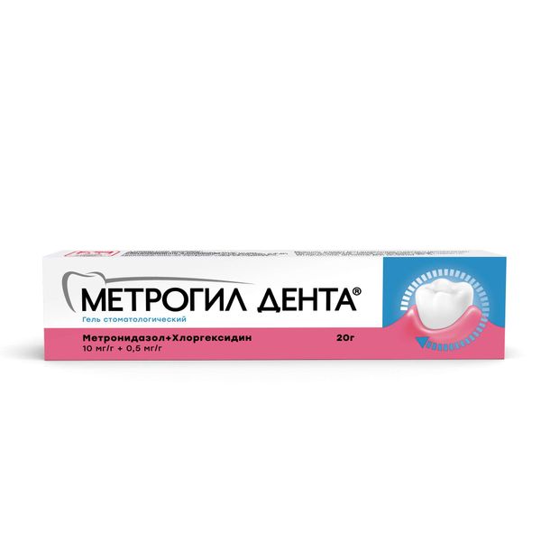 Метрогил Дента гель стоматологический 20г Метрогил Дента гель стоматологический 20г