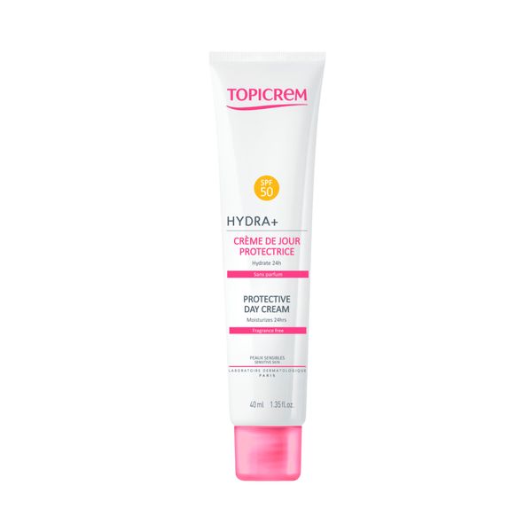 Крем для чувствительной кожи лица, шеи и декольте дневной SPF50 Hydra+ Topicrem/Топикрем туба 40мл