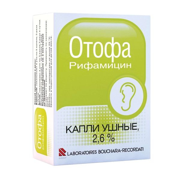 Отофа капли ушные 10мл Отофа капли ушные 10мл