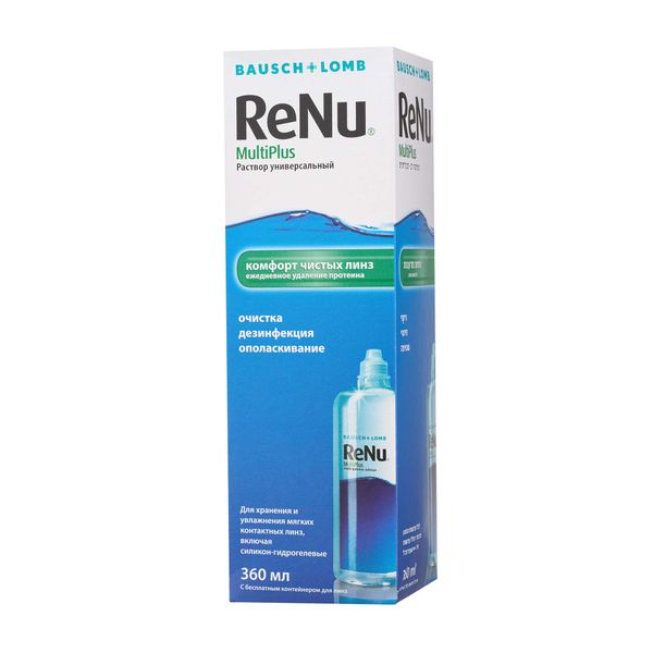 Раствор универсальный ReNu MultiPlus 360мл Раствор универсальный ReNu MultiPlus 360мл