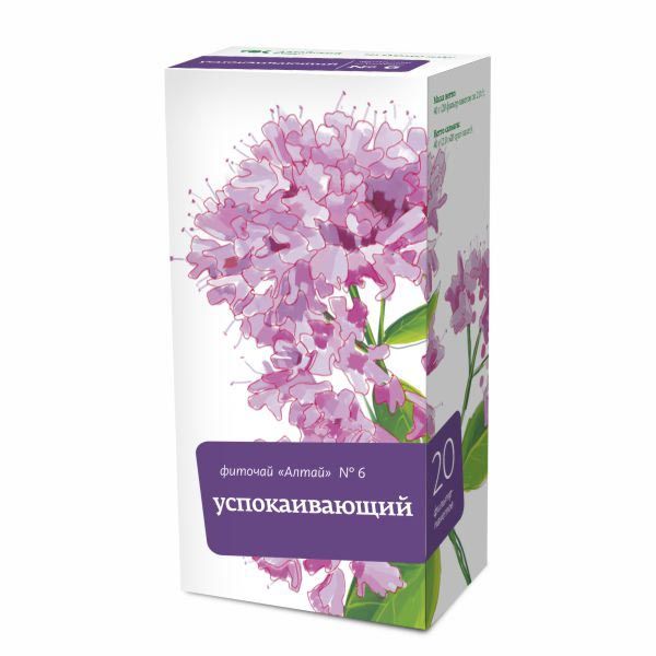 Фиточай Алтай №6 успокаивающий фильтр-пакеты 2г 20шт