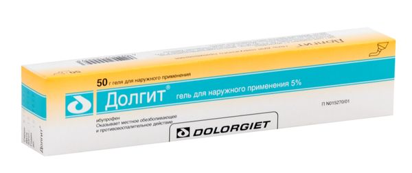 Долгит гель для наружного применения 5% 50г 