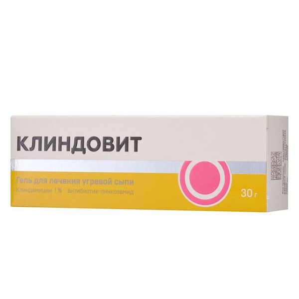 Клиндовит гель для наружного применения 1% 30г Клиндовит гель для наружного применения 1% 30г