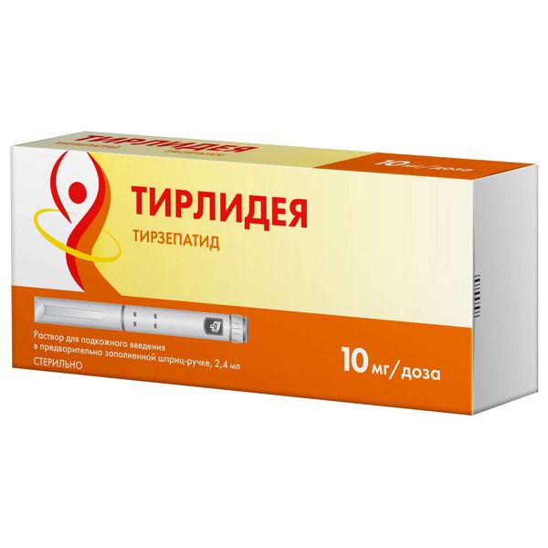 Тирлидея раствор для подкожного введения шприц-ручка 10мг/доза 2,4мл+Игла 4шт Тирлидея раствор для подкожного введения шприц-ручка 10мг/доза 2,4мл+Игла 4шт