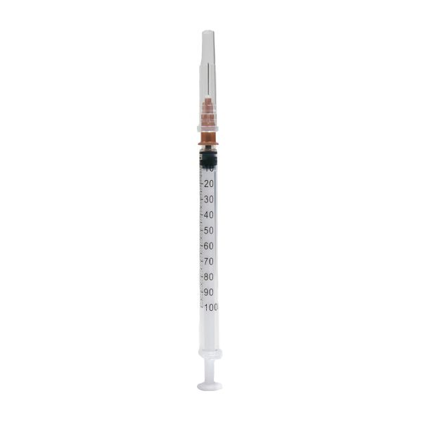Шприц инсулиновый 3-х компонентный стерильный с иглой 26G*1/2 Inekta 0,45х13мм 1мл 20шт фото №2