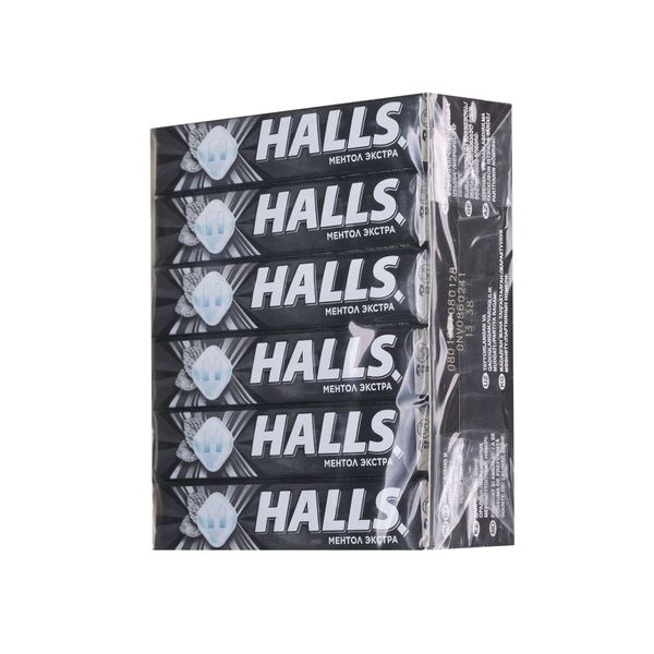 Леденцы вкус ментола и эвкалипта Extra Halls/Холлс 25г 12уп Леденцы вкус ментола и эвкалипта Extra Halls/Холлс 25г 12уп