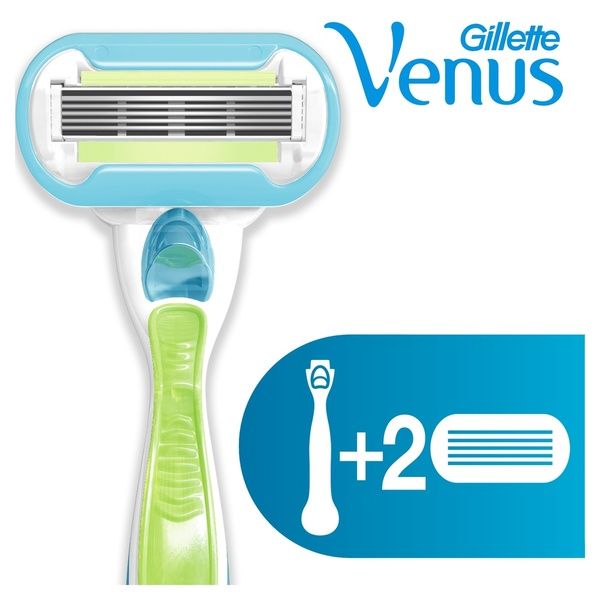 Женская бритва Gillette Venus (Жиллетт Винус) Embrace + Сменные кассеты 2 шт.