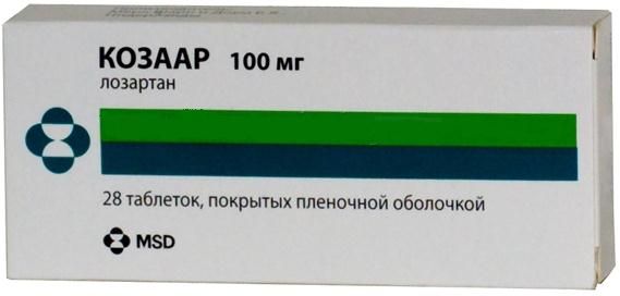 Козаар таблетки п/о плен. 100мг 28шт