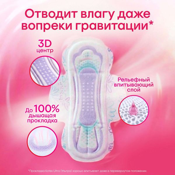 Прокладки гигиенические Normal Ultra Net Kotex/Котекс 10шт фото №5