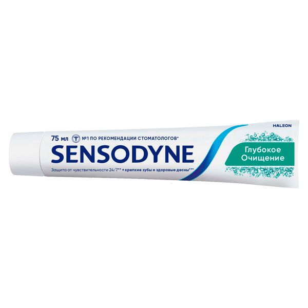 Паста зубная глубокое очищение Sensodyne/Сенсодин 75мл фото №9 Паста зубная глубокое очищение Sensodyne/Сенсодин 75мл фото №9