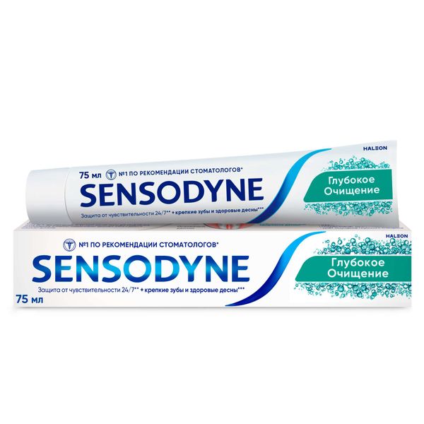 Паста зубная глубокое очищение Sensodyne/Сенсодин 75мл Паста зубная глубокое очищение Sensodyne/Сенсодин 75мл