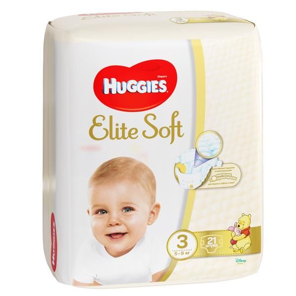 Подгузники детские Elite Soft Huggies/Хаггис 5-9кг 21шт р.3 фото №9