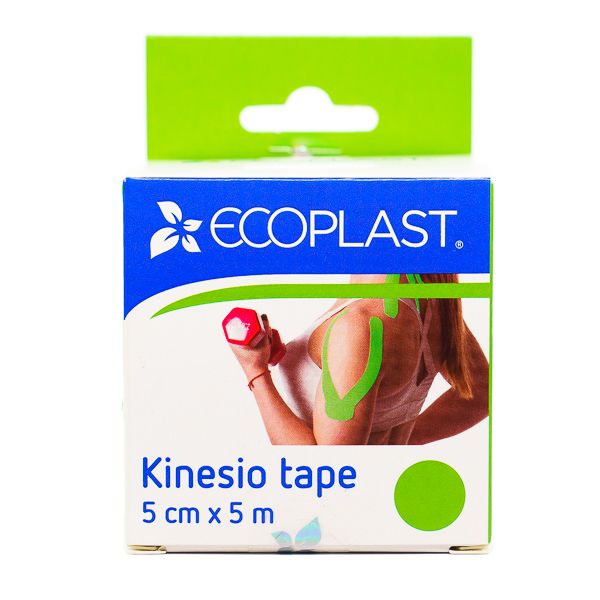 Тейп кинезио зеленый Ecoplast/Экопласт 5см х 5м