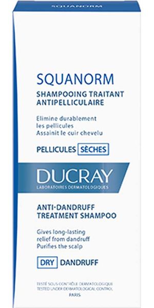 Шампунь от сухой перхоти Squanorm Ducray/Дюкрэ 200мл