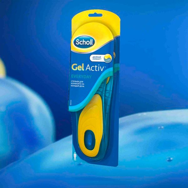 Стельки для комфорта на каждый день для мужчин GelActiv Scholl/Шолл фото №7