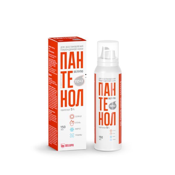 Пантенол-пена 5% Белупо 150мл фото №2