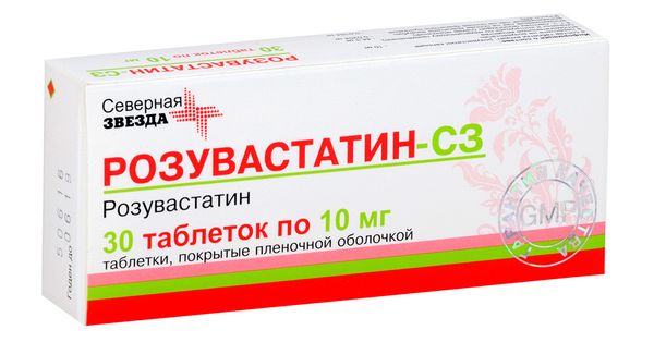 Розувастатин-СЗ таблетки п/о плен. 10мг 30шт