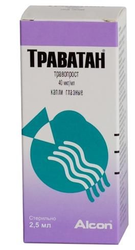 Траватан капли глазные 40мкг/мл 2,5мл 