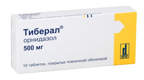 Тиберал таблетки п/о плен. 500мг 10шт