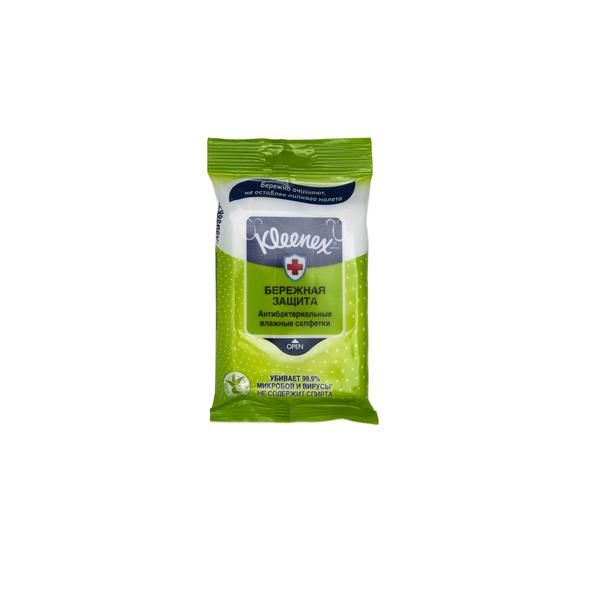 Салфетки влажные антибактериальные Kleenex/Клинекс 10 шт. фото №2