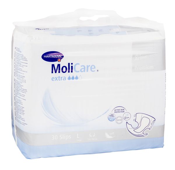 Подгузники воздухопроницаемые Extra Soft Premium MoliCare/Моликар 30шт р.L