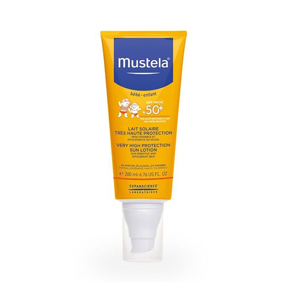 Солнцезащитное молочко с очень высокой степенью защиты SPF 50+ Мустела (Mustela) 200 мл фото №8