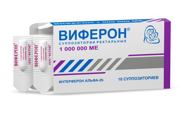 Виферон суппозитории ректальные 1млн.МЕ 10шт