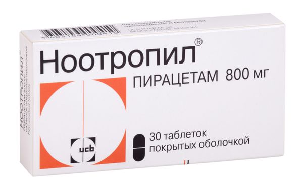 Ноотропил таблетки п/о плен. 800мг 30шт