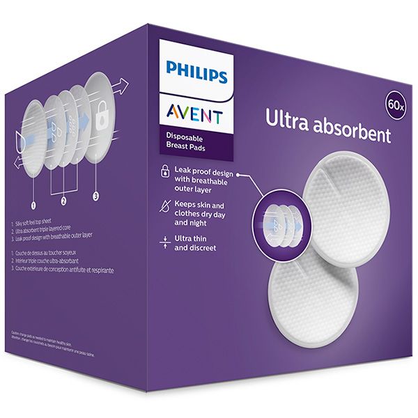 Вкладыши одноразовые в бюстгальтер Philips Avent 60шт (SCF254/61) фото №4