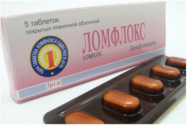 Ломфлокс таблетки п/о плен. 400мг 5шт