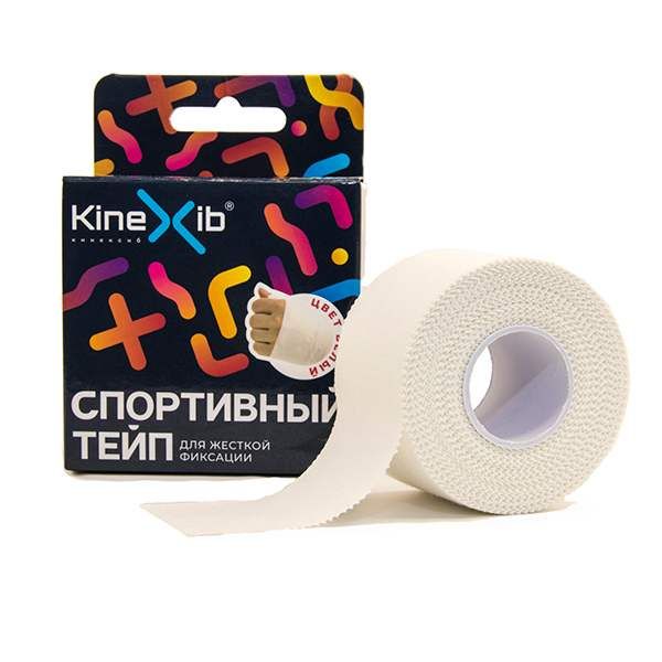 Бинт адгезивный стягиваяющий нестерильный белый Sport Tape Kinexib 9,1м x 3,8см фото №4 Бинт адгезивный стягиваяющий нестерильный белый Sport Tape Kinexib 9,1м x 3,8см фото №4
