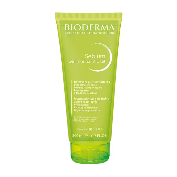 Гель для умывания для комбинированной кожи интенсивный Actif Sebium Bioderma/Биодерма 200мл