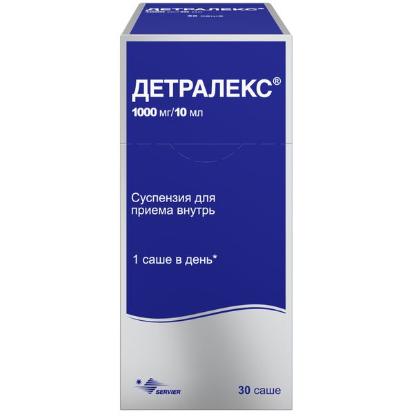 Детралекс сусп. для внутр. прим. 1000мг/10мл 30шт
