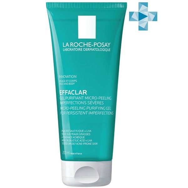 Гель очищающий микроотшелушивающий Effaclar La Roche Posay/Ля рош позе 200мл фото №2