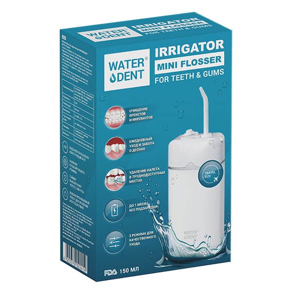 Ирригатор портативный для полости рта Mini Flosser Waterdent/Вотердент фото №4