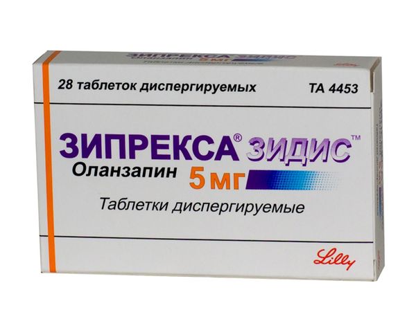 Зипрекса Зидис таблетки диспергируемые в полости рта 5мг 28шт