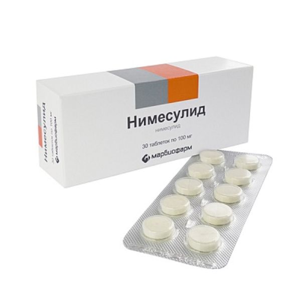 Нимесулид таблетки 100мг 30шт