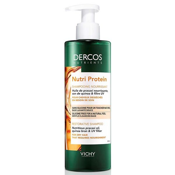 Шампунь для секущихся и поврежденных волос восстанавливающий Dercos Nutrients Nutri Protein Vichy/Виши 250мл фото №3