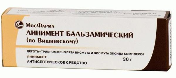 Линимент по Вишневскому бальзамический для наружного применения туба 30г