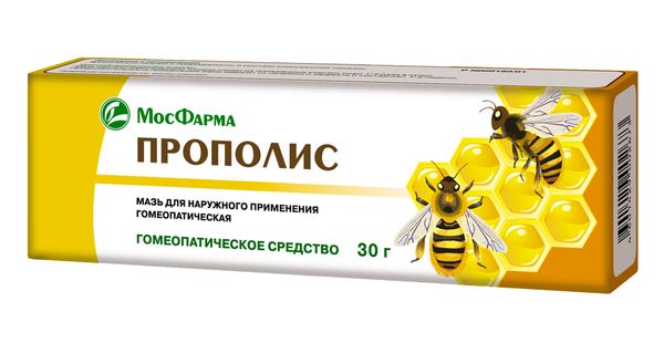 Прополис мазь для наружного применения гомеопатическая туба 30г