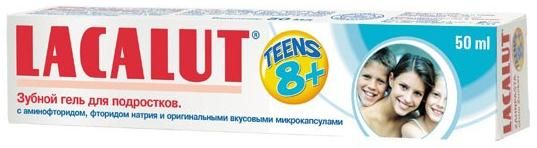 Гель зубной для подростков от 8 лет Teens Lacalut/Лакалют 50мл